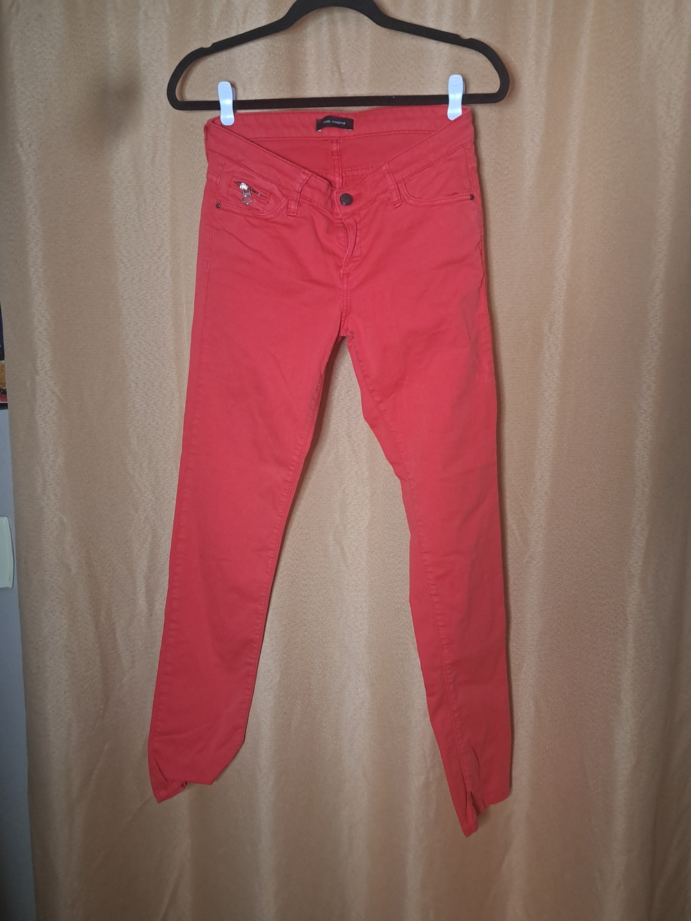 Vintage Cop.Copine Skinny Jeans in Coral Red